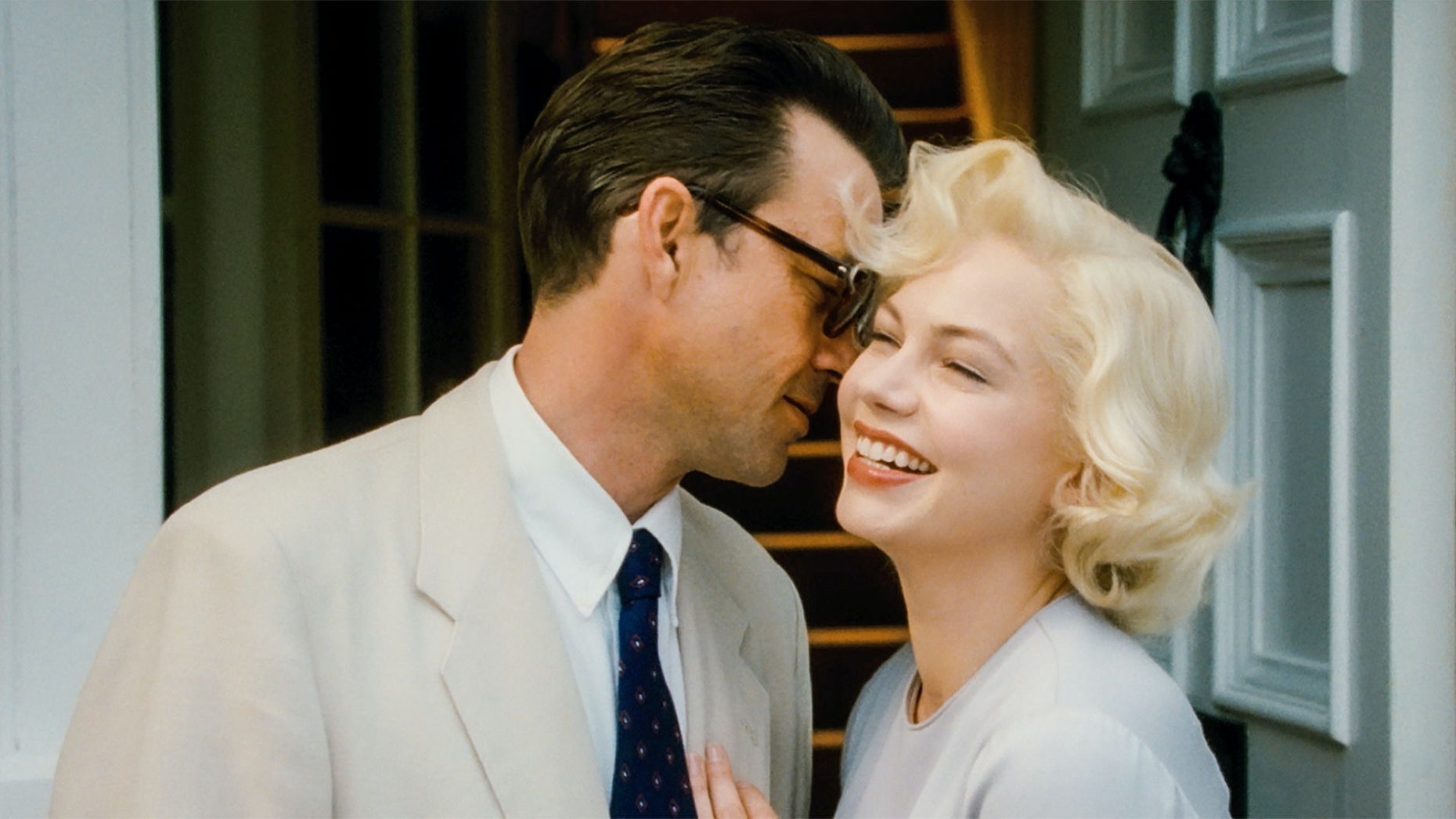 <p><em>My Week with Marilyn </em>chronicles the disastrous shooting of <em>The Prince and the Showgirl </em>in England, during which Marilyn Monroe befriended a young production staffer. Michelle Williams imbues the character with <a href="https://www.rogerebert.com/reviews/my-week-with-marilyn-2011" class="atom_link atom_valid" rel="noreferrer noopener">a vulnerability</a> that humanizes her in a way no other film has done before, and her performance earned her a Golden Globe and an Oscar nomination.</p>
