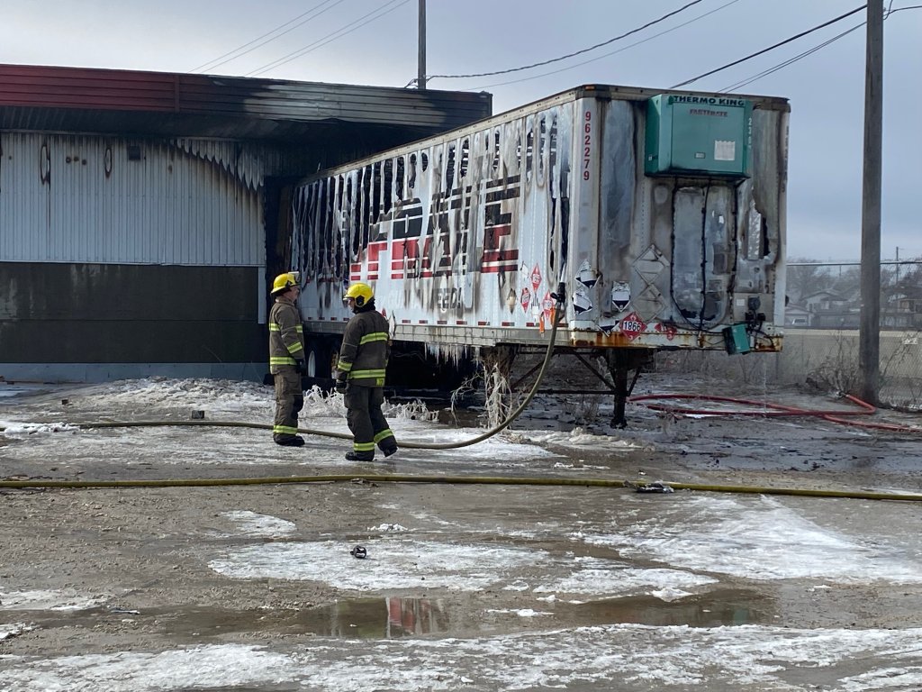 Winnipeg Fire Crews Battle Blaze At Trucking Company, Most Of Building ...