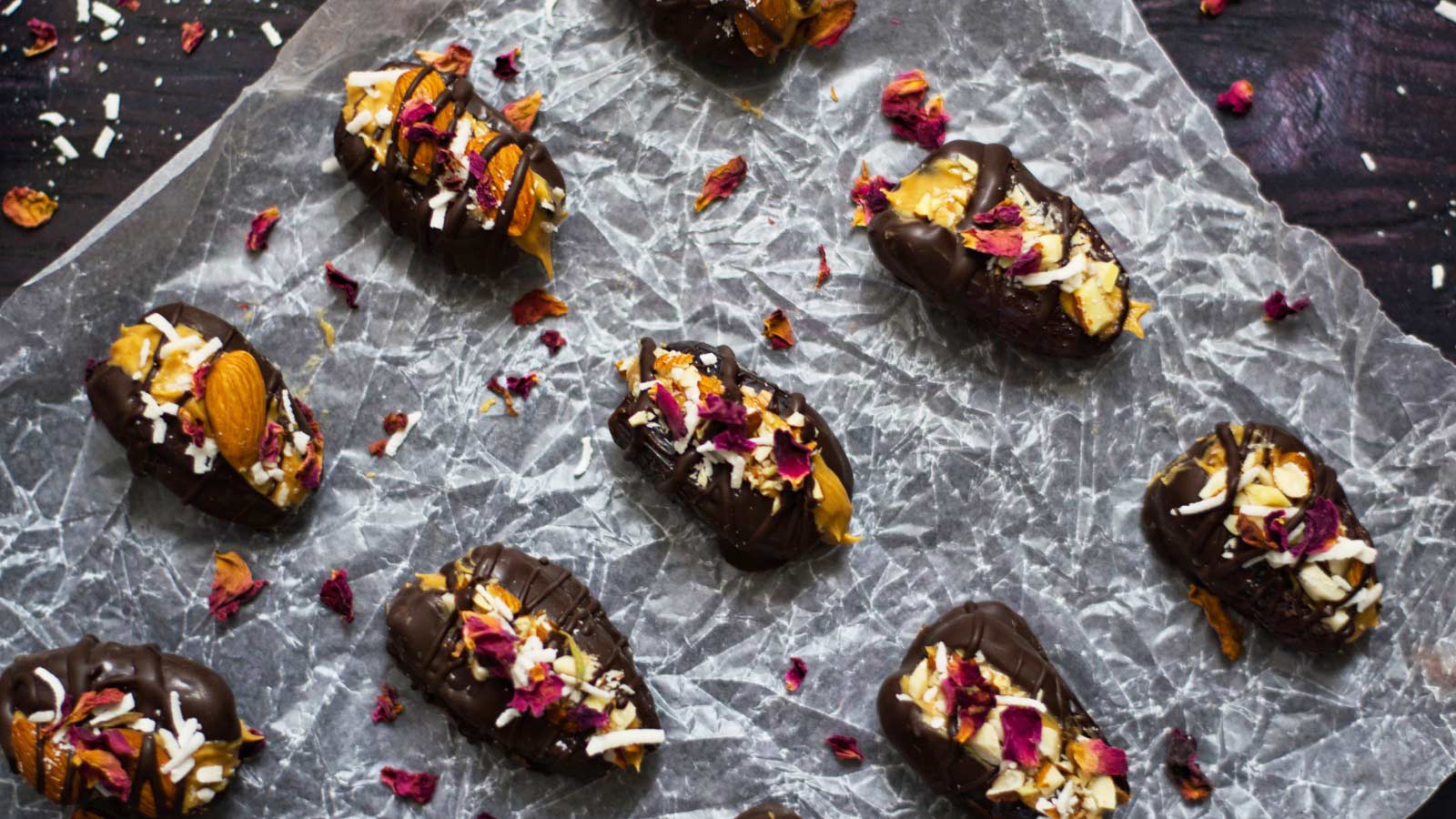 <p>This simple <a href="https://www.thegraciouspantry.com/clean-eating-stuffed-dates/">stuffed date recipe</a> is an easy, healthier way to get a quick dessert on the table. You can make them as simple or as fancy as you want, but no matter what you do, they are fast, and guests love them.</p>