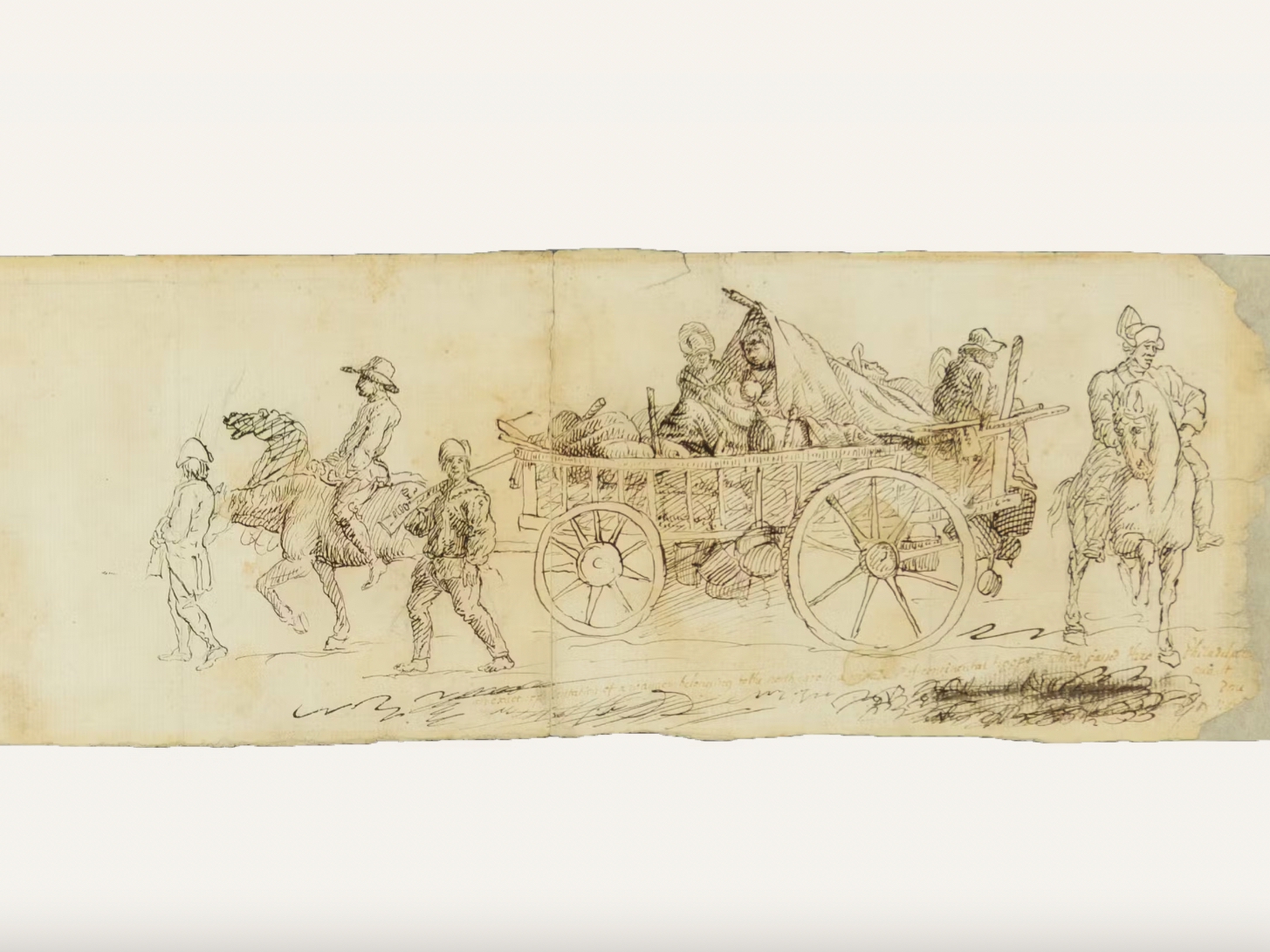 Rare Eyewitness Sketch Of American Revolutionaries Found Hanging In A ...