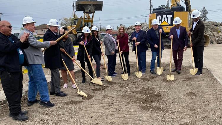 Stockton leaders break ground on new low-barrier homeless shelter