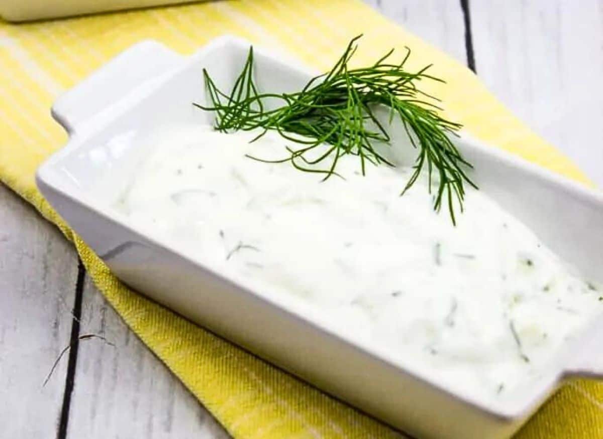<p>Made with thick Greek yogurt, grated cucumber, garlic, lemon juice, and fresh dill, it’s a cool and tangy condiment that’s perfect for dipping pita bread, veggies, or grilled meats. Tzatziki is a creamy and refreshing dip that’s a staple of Greek cuisine. Whether served as an appetizer, condiment, or sauce, Tzatziki adds a burst of flavor and a touch of Mediterranean flair to any meal.<br><strong>Get the Recipe: </strong><a href="https://www.ketocookingwins.com/tzatziki-sauce-keto/?utm_source=msn&utm_medium=page&utm_campaign=msn">Tzatziki</a></p>