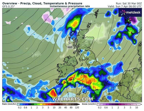 New storm maps turn red as heavy rain and gale-force winds set to ...