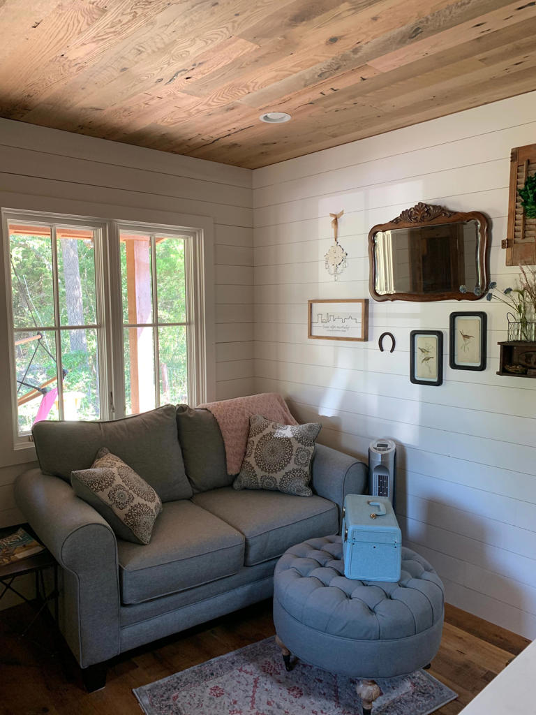 Matson's tiny home living room. Courtesy Mckean Matson