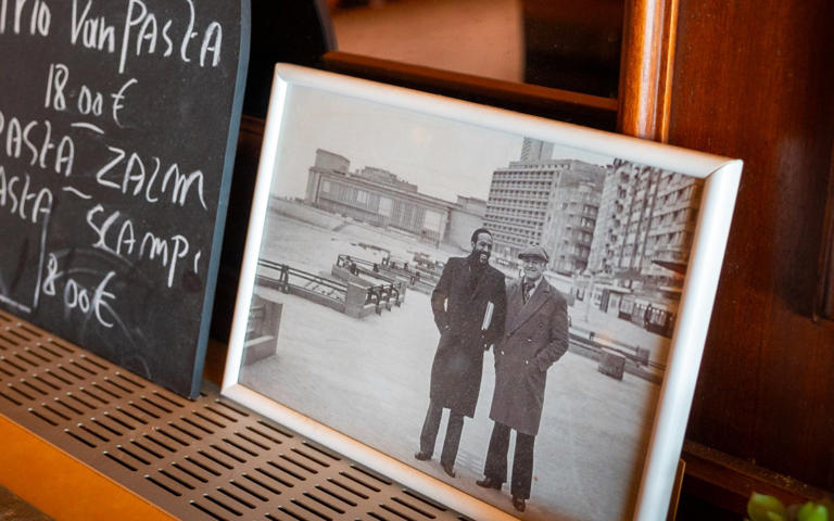 Photographs of the singer in Ostend are on display in the port's bars - Marc Piasecki/Getty Images