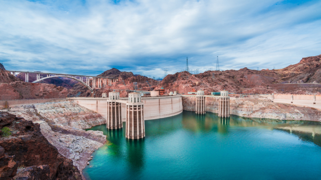 <p>The Hoover Dam has the world’s highest concrete arch bridge. Along its 2,000’ length, you can enjoy great views of the dam and of Lake Mead, which was created when the dam constricted the flow of the Colorado River.</p>