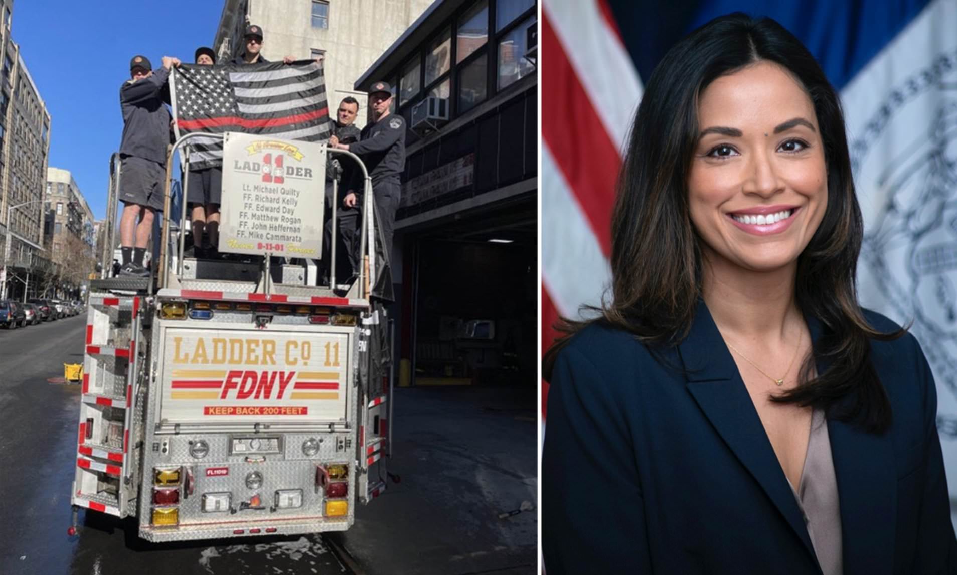 Fury As FDNY Firefighters Are Forced To Remove Stars And Stripes ...