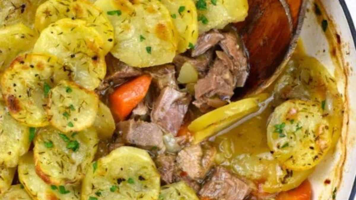 <p>Lancashire hotpot is the epitome of comfort food, sure to warm your soul on any day of the year. It is a delectably slow-cooked casserole, traditionally made with rich gravy made with cuts of lamb or mutton and then topped with a layer of sliced potatoes. Got leftovers from Easter? This is the dish to make!</p> <p><strong>Get the recipe: <a href="https://gypsyplate.com/easy-lancashire-hotpot/">Lancashire Hot Pot</a><br> </strong></p>