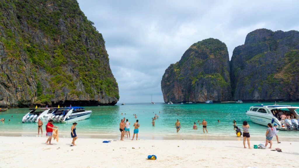 <p>Phuket is an excellent base from which to embark on an <a href="https://alifeofy.com/thailand-island-hopping/" rel="noopener">island-hopping adventure</a>! From here, you reach Krabi and the breathtaking Railay Beach and explore the stunning Phi Phi Islands with their massive limestone cliffs and turquoise waters. Find your inner Leonardo DiCaprio and visit Maya Bay - the slice of heaven used in the movie 'The Beach.'</p>