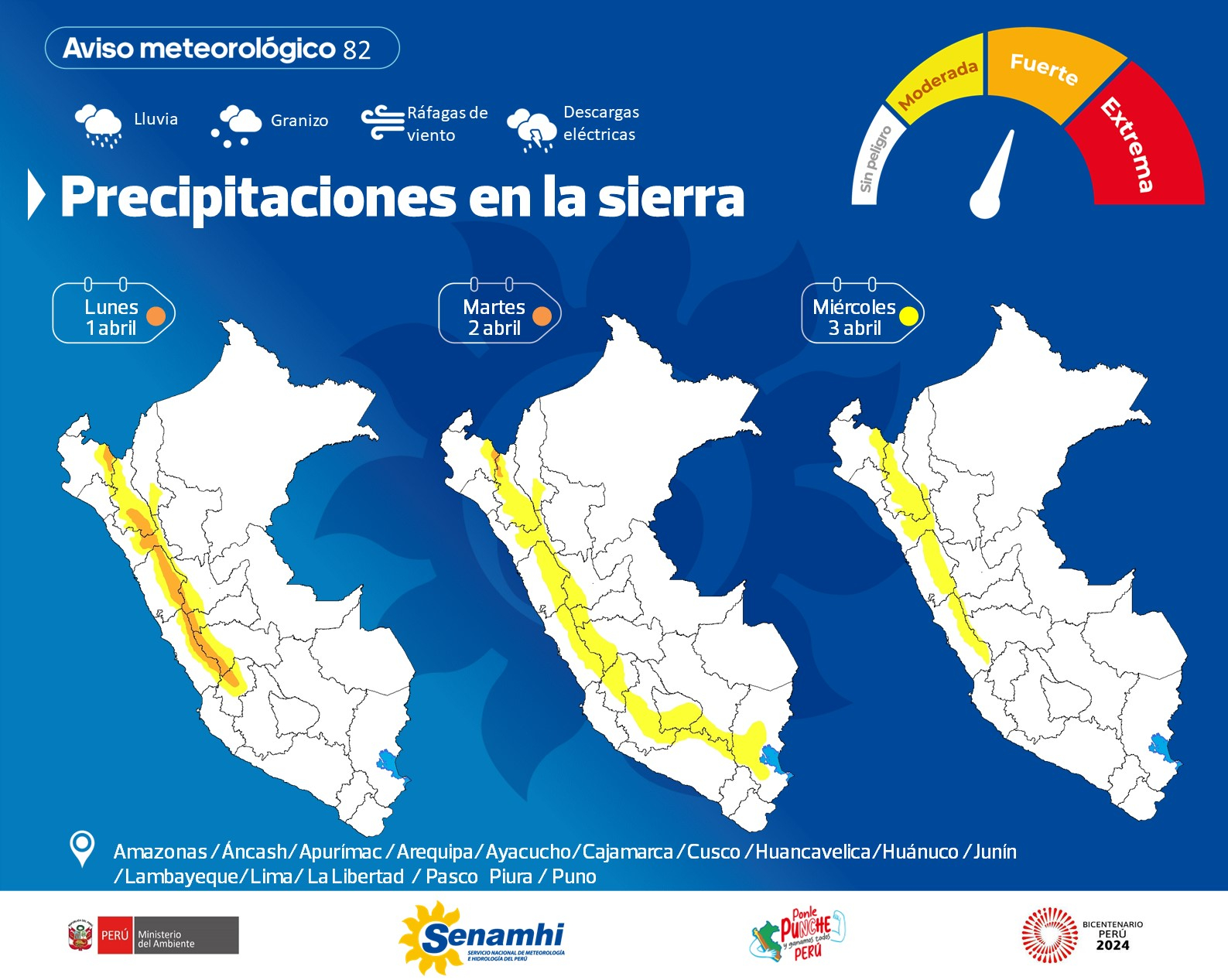 Senamhi Advierte Fuertes Lluvias Y Nevadas En Lima Y 18 Regiones Del Perú A Partir Del Lunes 1 1660