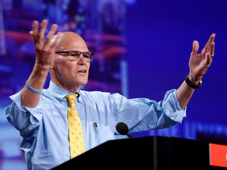 James Carville says Biden's poll numbers have gotten 'a little bit better' but that the president won't 'replicate' 2020