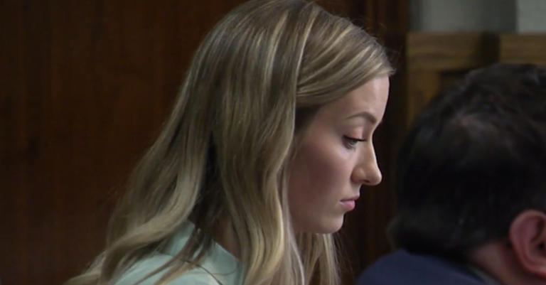 McKenna Kindred sexually abused a 17-year-old student, authorities said. (Screenshot: KHQ)