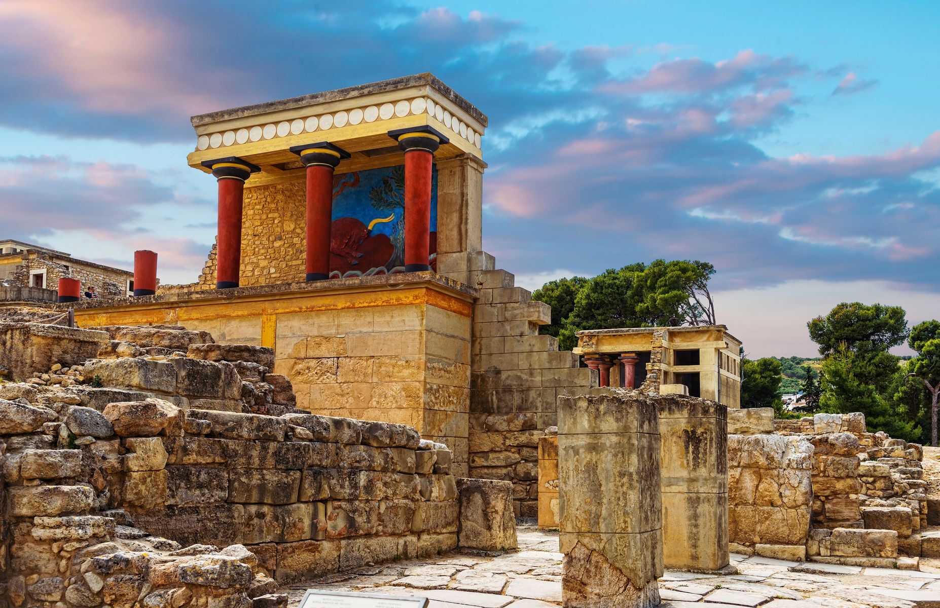 Nestled in northern Crete, the 3,000-year-old <a href="https://knossos-palace.gr/" rel="noreferrer noopener">Knossos Palace</a> provides a glimpse into the fascinating secrets of Minoan civilization. Travel back into ancient history with a stroll through the legendary <a href="https://www.posarellivillas.com/travel-tips/2021/bedtime-stories/minotaur-labyrinth-knossos" rel="noreferrer noopener">Minotaur’s Labyrinth</a> and a view of <a href="https://historyandarchaeologyonline.com/the-frescos-of-knossos/" rel="noreferrer noopener">colourful frescoes</a>. The palace is located less than 10 minutes by car from Heraklion, so enthusiasts can easily continue exploring historical relics at the city’s <a href="https://www.heraklionmuseum.gr/en/the-museum/" rel="noreferrer noopener">archaeological museum</a>.