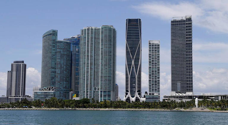 Miami could have around 80,000 properties flooding by mid-century, a multibillion-dollar risk, due to the combination of sinking land and rising seas, the researchers say.