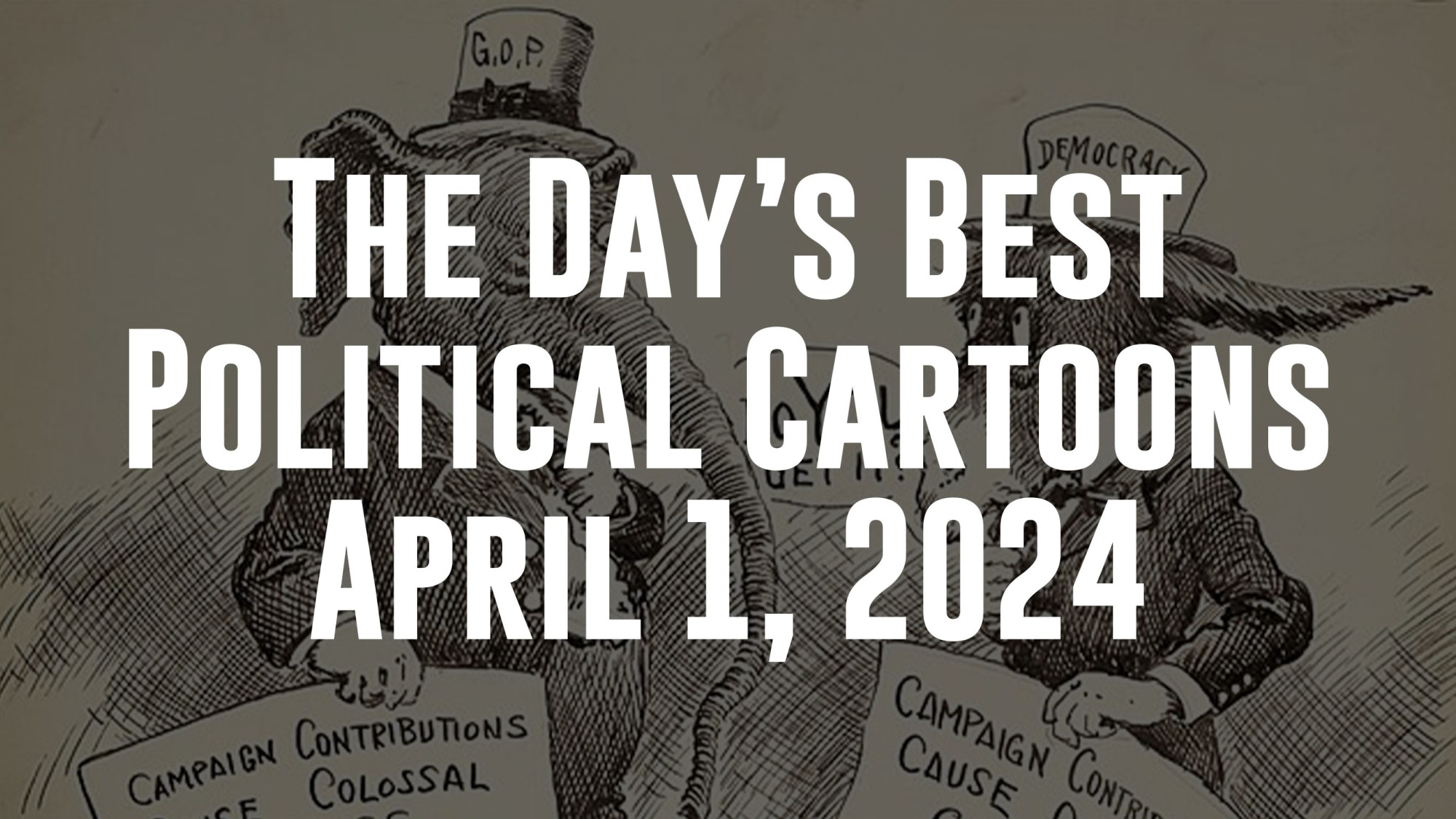 Throughout the annals of human history, political cartoons have served as a powerful and influential medium for the commentary, critique, and lampooning of political figures and events.<br><br>Their origins can be traced back to ancient civilizations, but their contemporary form began to take shape during the 18th century.<br><br>Today, political cartoons remain a critical tool for satire, humor, and social commentary, adapting to the digital age through webcomics and social media. They continue to play an integral role in shaping public discourse and offering incisive commentary on political landscapes worldwide.<br><br>Here are the best political cartoons for April 1, 2024