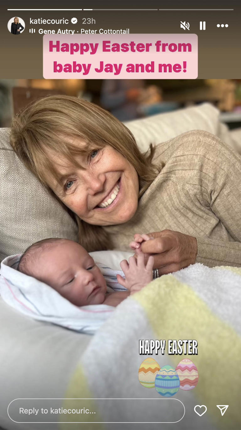 Katie Couric celebrates grandson Jay’s first Easter with precious new photo