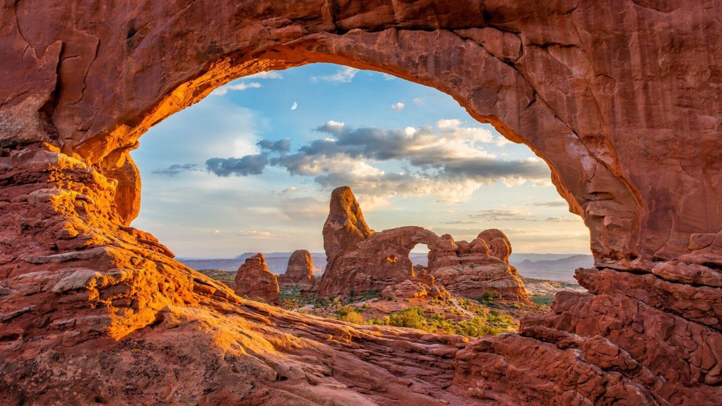 <p><span>An excellent spot for naturalists, Moab boasts dinosaur tracks, Native American rock art, and gorgeous bike trails. Most activities cost less than $40 per person, and you can even book a campsite for less than $30 per night. </span></p>