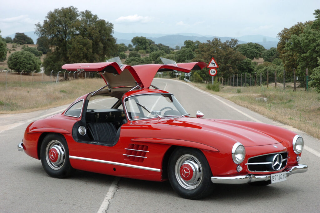<p>The 300SL, produced from 1954 to 1957, is an icon with its distinctive gullwing doors. Its combination of stunning looks, performance for the era, and limited production numbers means that values have soared. Well-kept examples can sell for over $1 million, making it far more expensive than any new Mercedes-Benz model.</p>