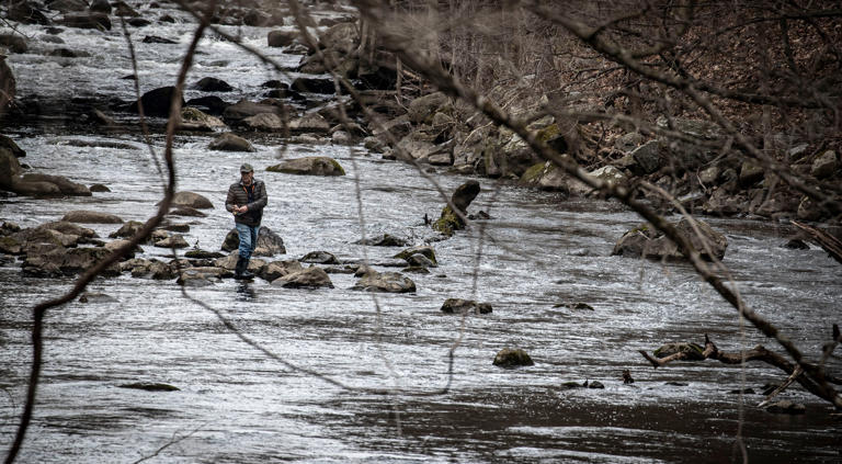 Fisherman cast their lines on the first official day of trout season