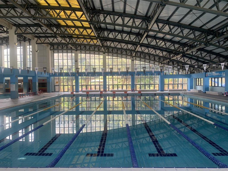 中和運動中心試營運期間游泳池開放免費體驗。（體育局提供）