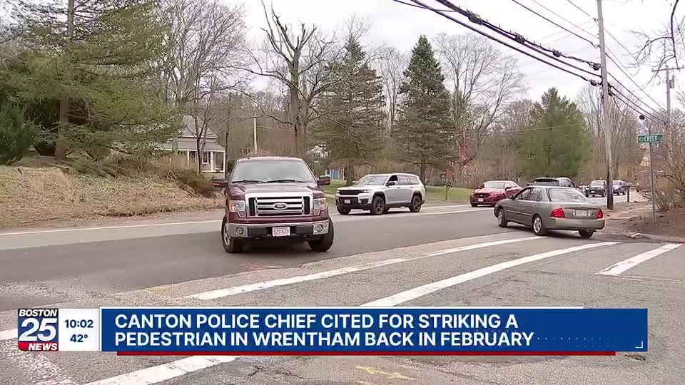 Canton Police Chief Cited For Hitting Pedestrian In Crosswalk With Town ...