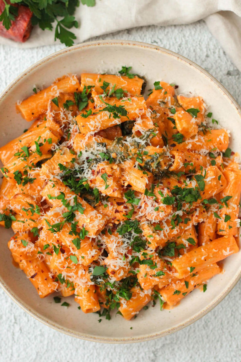 Creamy Chicken Chorizo Pasta