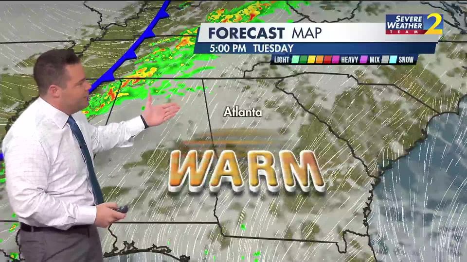 Dry And Warm Before Severe Weather Threat On Tuesday Night