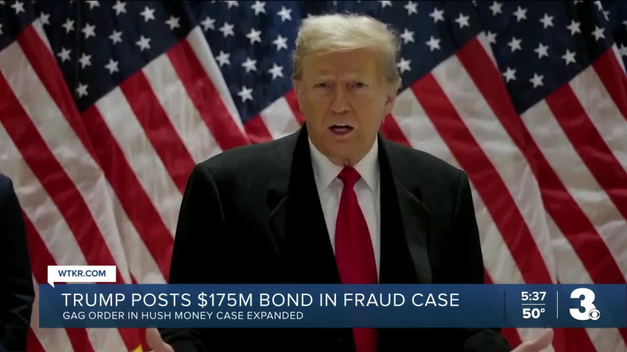 Trump Posts $175M Bond In Fraud Case