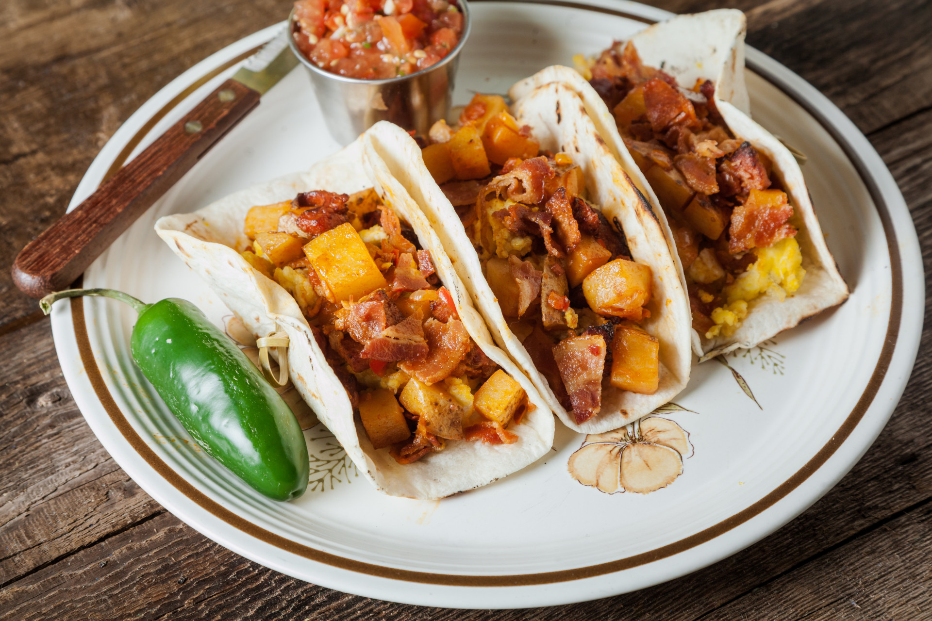 Start your day of adventure the right way with a few of Austin's famous breakfast tacos.