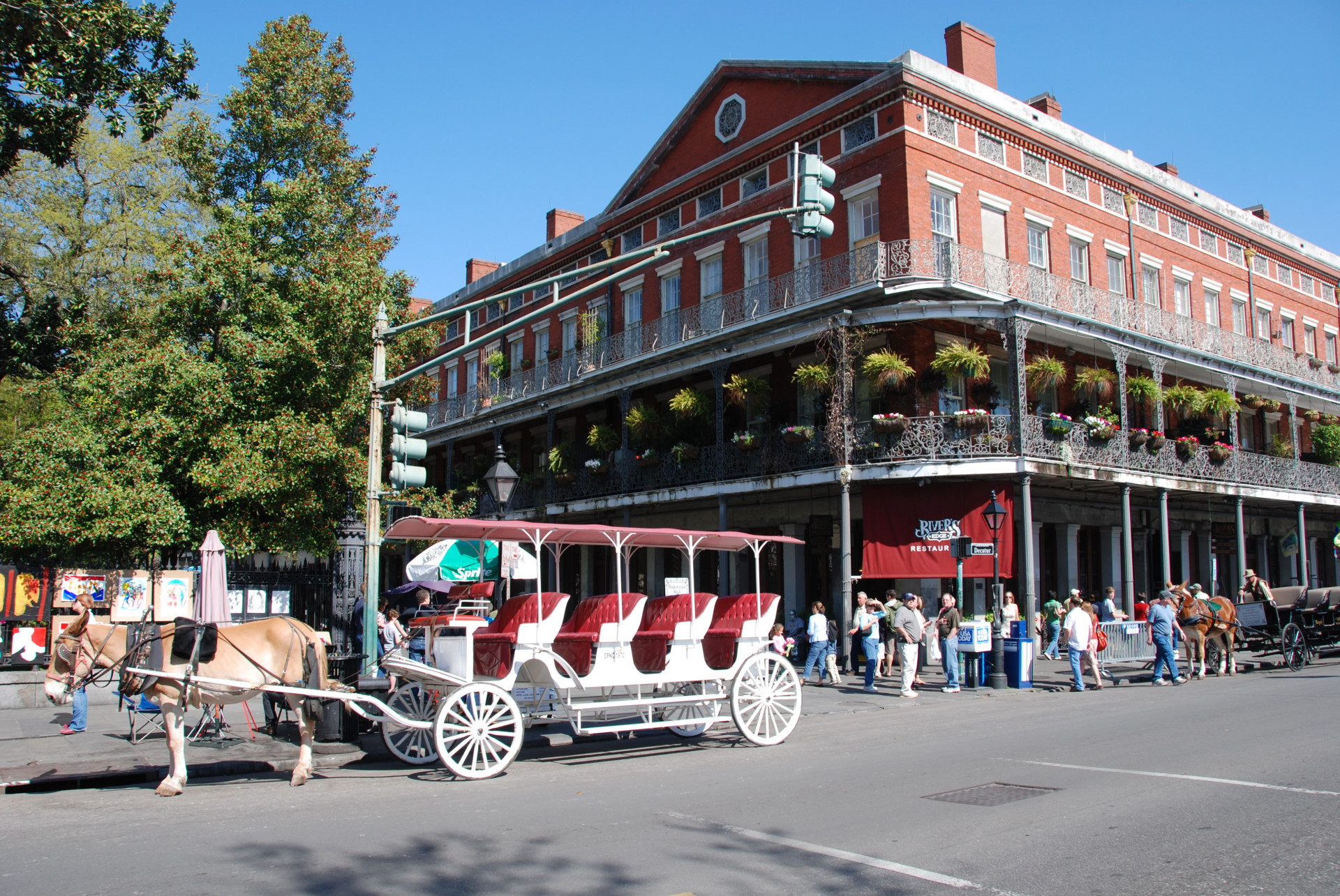 Next, drive east to "The Big Easy," New Orleans.