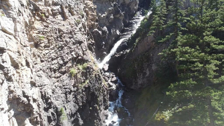 Woodbine Falls in Absaroka-Beartooth Wilderness