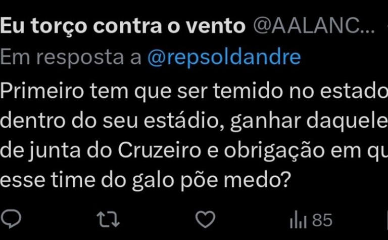 Repercussão via Twitter