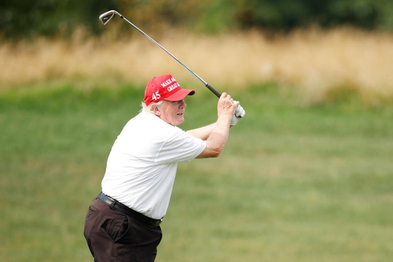 Trump boasted in 2015 that if he became president he’d have no time for golf – but ended up playing more than 300 times once elected (Getty Images)