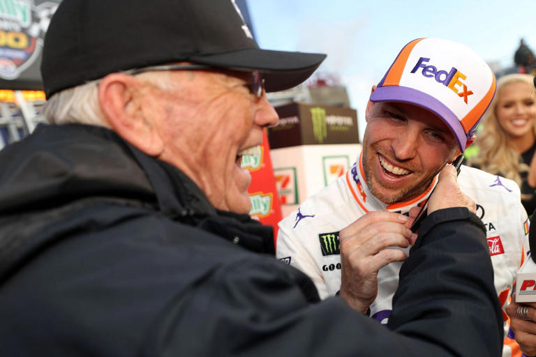 $60,000,000 worth NASCAR team owner roasts Denny Hamlin's choice of jeans: "The man could afford a pair of pants"