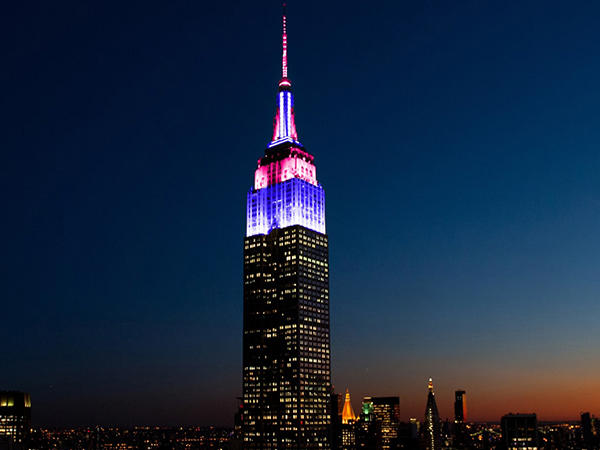 Empire State Building lights up to launch T20 WC Trophy Tour (Photo: ICC)