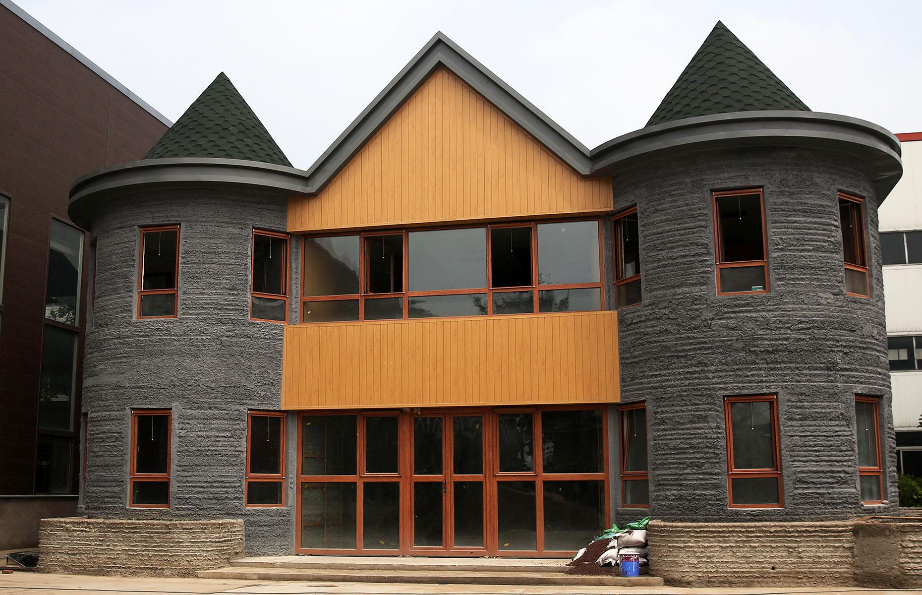 <p>The latest mega-sized 3D printers can construct whole buildings with minimal human labor, and several firms have already embraced the technology. In 2016, Chinese real estate company Huashang Tengda used a 3D printer to build a two-story house in just 45 days (pictured). Construction workers simply had to install the property's frame, wiring, and plumbing, and the printer took care of the rest.</p>  <p>Meanwhile, California-based company Azure Printed Homes plans to start 3D-printing houses using recycled materials and technology that could enable them to build a home in just 12 hours. </p>