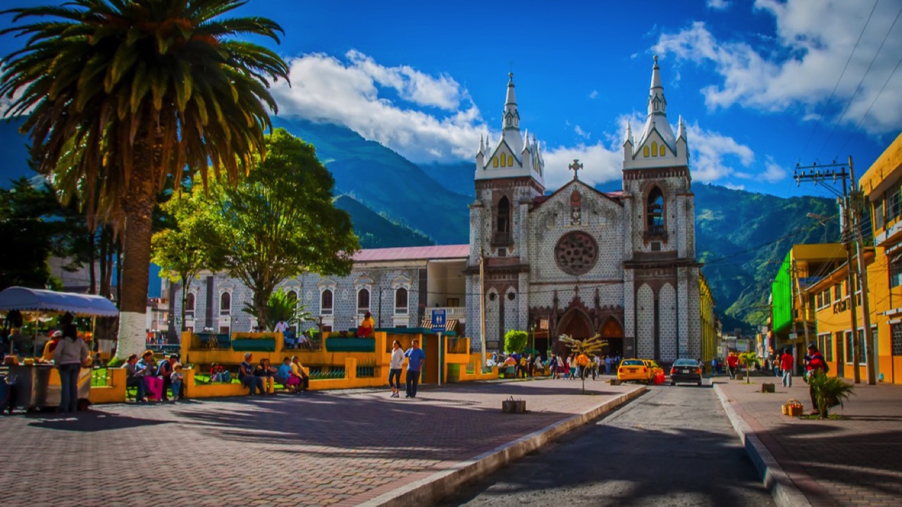 <p>Nature lovers will feel like they’ve arrived in paradise when they visit Banos. The town sits at the base of the active Tungurahua Volcano and has been termed the “Gateway to the Amazon.” From Banos, you can explore impressive volcanoes, abundant wildlife, and national parks.</p>