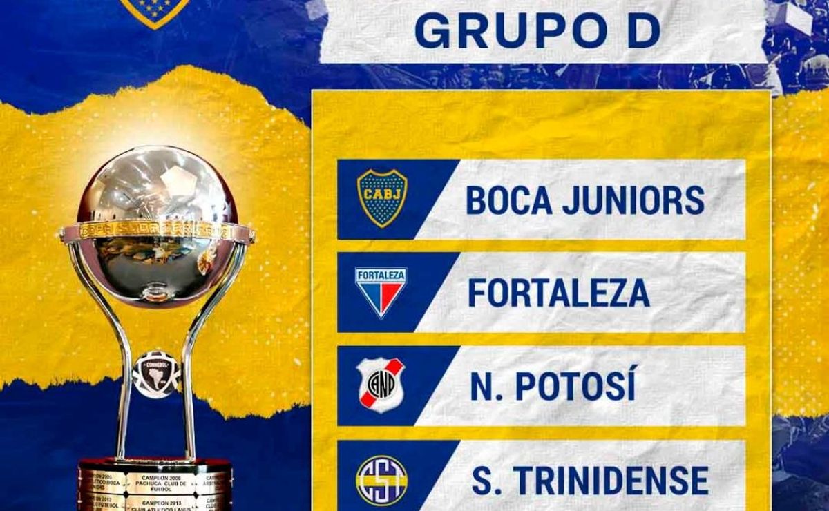 Confirmado el fixture de Boca en la Copa Sudamericana 2024