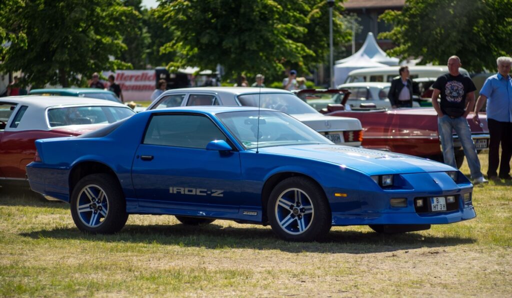 <p>The IROC-Z, named for the International Race of Champions, was the top-performance version of the Camaro in the ’80s. With its fuel-injected V8, the IROC-Z offered good power and handling in a sleek package.</p>