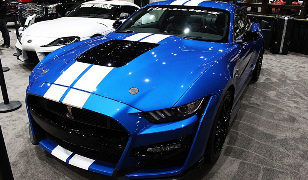 <p>Once again pushing the boundaries of muscle car performance, the new Shelby GT500 boasted a supercharged V8 cranking out over 760 horsepower, making it the most powerful street-legal Ford ever built by 2020.</p>