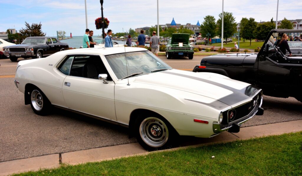 <p>American Motors Corporation’s entry in the pony car market, the Javelin AMX, packed significant muscle under the hood, showcasing the companyâs capability to make performance cars.</p>