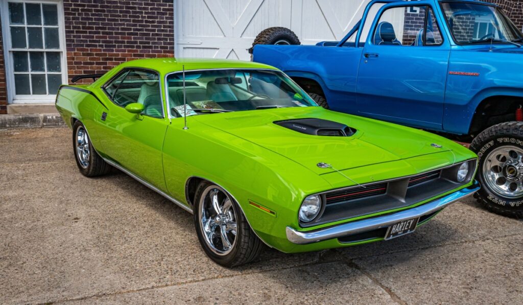 <p>The ‘Cuda was Plymouth’s high-performance version of the Barracuda, and the ’70 Hemi ‘Cuda, with its 426 cubic inch Hemi V8, was the pinnacle. Only a few were made, and they’ve become incredibly valuable collector’s items.</p>