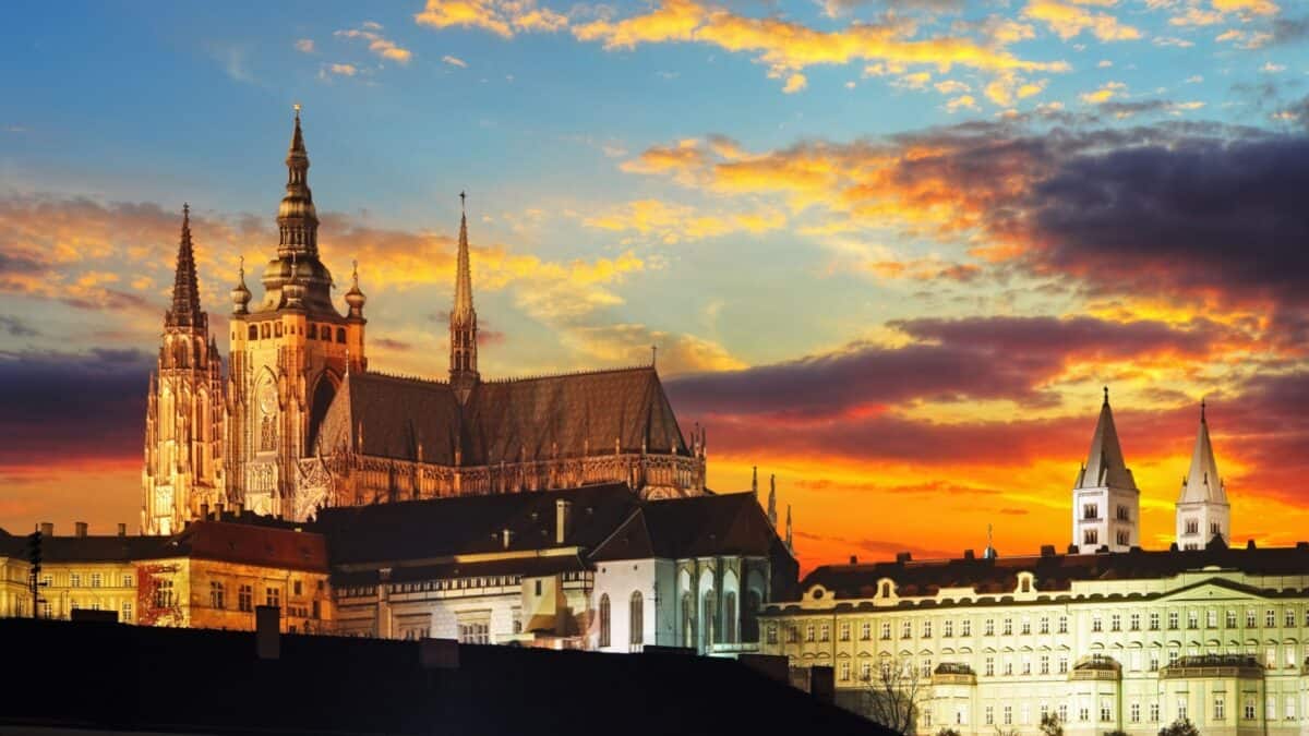 <p>Prague Castle is a castle complex in Prague, Czech Republic, dating from the 9th century. It is the official office of the President of the Czech Republic. The castle was a seat of power for kings of Bohemia, Holy Roman emperors, and presidents of Czechoslovakia.</p><p><strong>Location & Tips:</strong> Located in the heart of Prague, the castle offers panoramic views of the city. To avoid the crowds, visit early in the morning. The castle grounds are vast, so allocate enough time to explore thoroughly.</p>