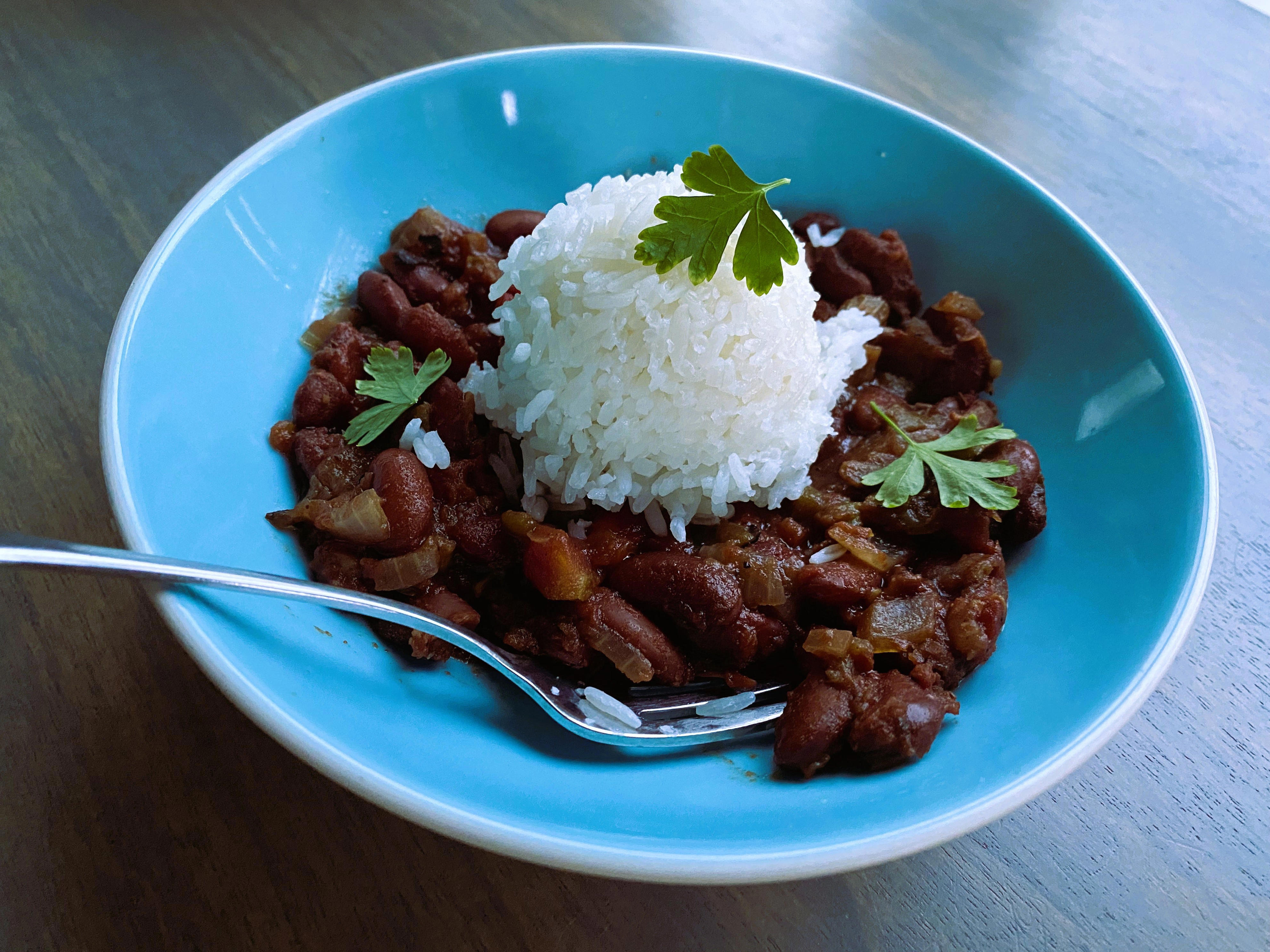 Food Made Fresh: Cajun seasoning gives Red Beans and Rice a smokey ...