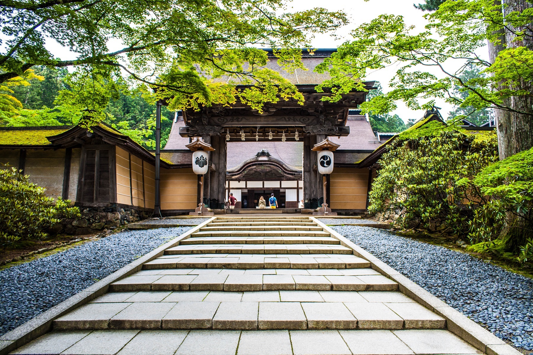 <p>Dedicated to esoteric Buddhism and home to more than 100 temples, <a href="https://www.japan.travel/en/destinations/kansai/wakayama/koyasan/">Koyasan</a> is a vast spiritual complex that spans over 1,200 years of history and tradition. One highlight is Okunoin Temple, a sanctuary filled with statues and lanterns that houses the <a href="https://www.atlasobscura.com/places/okunoin-cemetery">mausoleum</a> of Kobo Daishi, a famous monk. </p><p>Visitors wishing to experience the simple living of Buddhist monks can also stay in one of the 50 <em>shukubo</em>, or temples offering lodgings to weary travellers. </p>