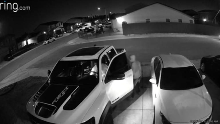 Hooded thieves caught on camera stealing Dodge Ram TRX from Fresno driveway