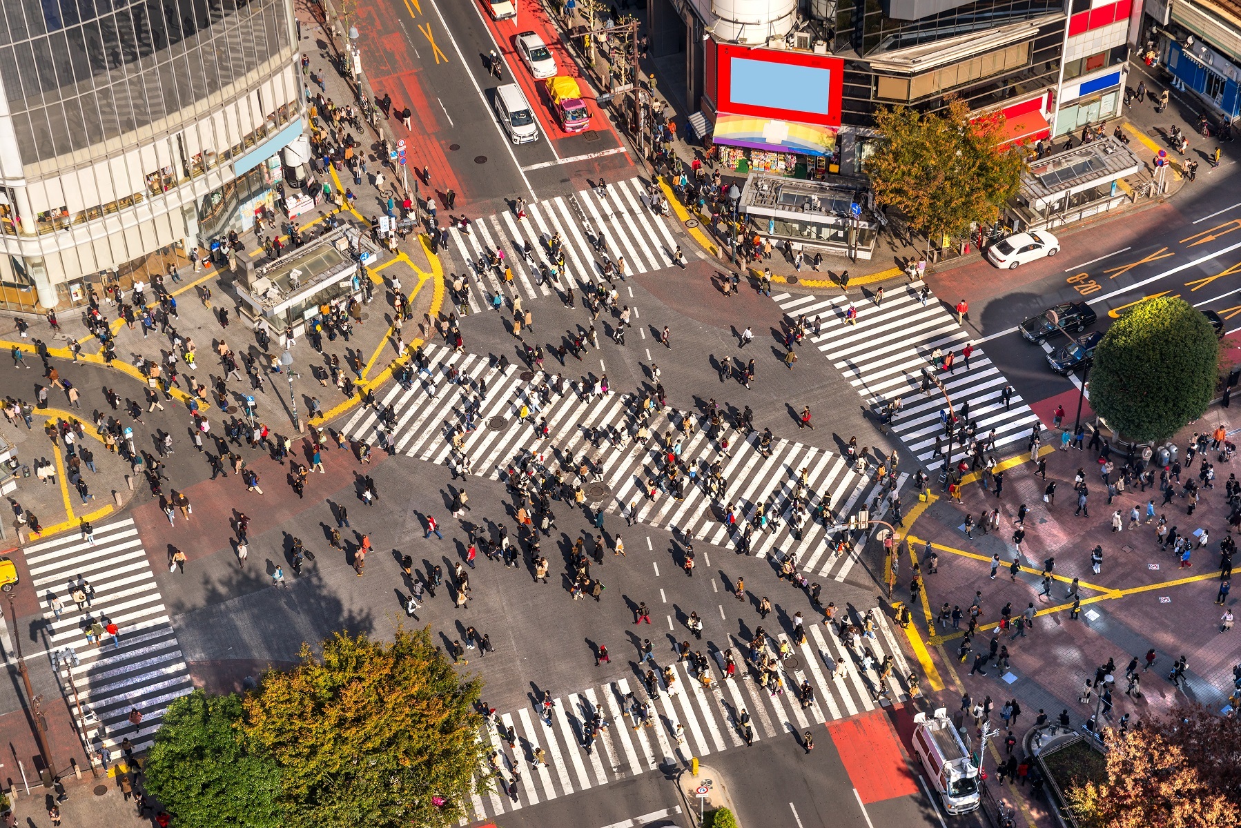 <p>If any site captures the hectic energy of city life in Japan, it is <a href="https://en.japantravel.com/tokyo/shibuya-crossing/3016">Shibuya Crossing</a>. The fast-paced scramble intersection outside Tokyo’s Shibuya station is crossed by an estimated <a href="https://www.jrailpass.com/blog/shibuya-crossing">2.4 million people</a> every day. </p><p>Held up as a symbol of modern Japan and an equivalent to New York’s Times Square and London’s Piccadilly Circus, Shibuya Crossing has featured in numerous films, such as <em>Lost In Translation </em>and <em>The Fast and the Furious: Tokyo Drift. </em></p>