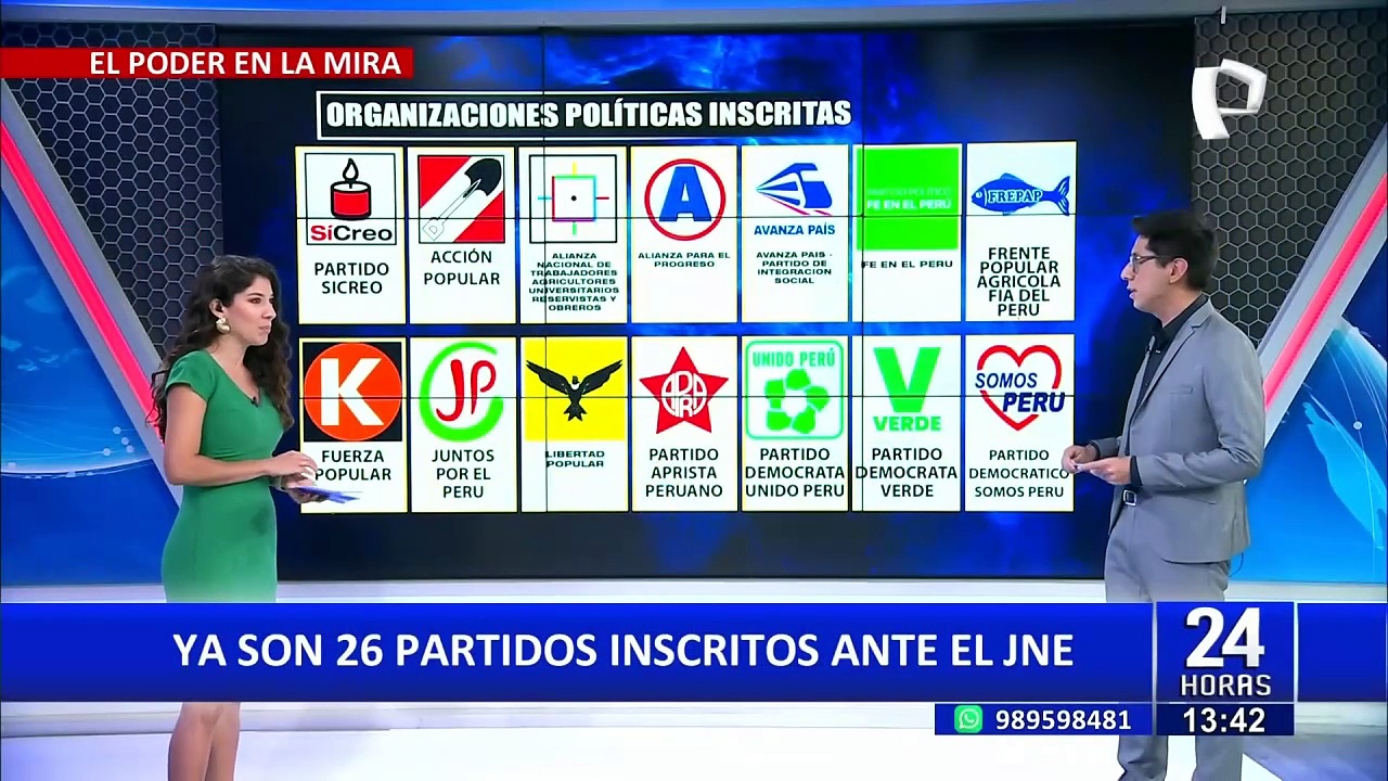 Elecciones 2026: Ya son 26 los partidos políticos inscritos ante el JNE