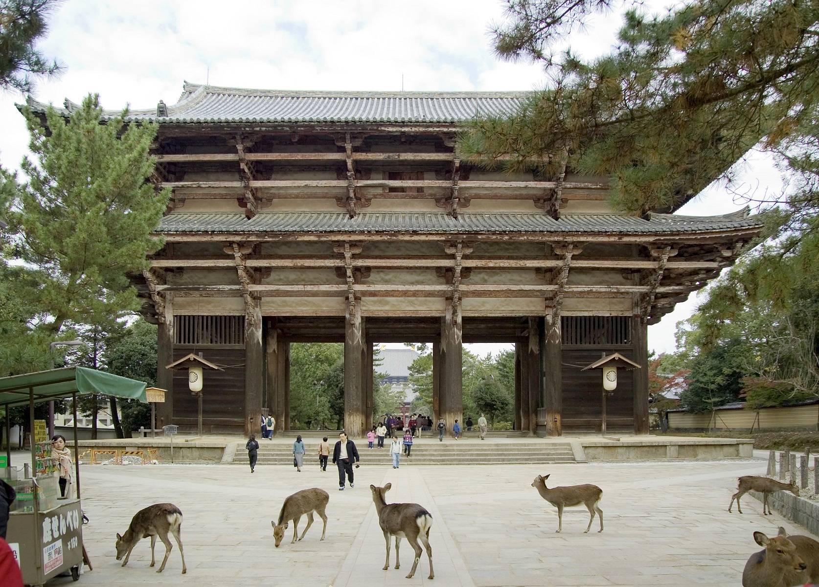 <p>A renowned spiritual site in Japan, Tōdai-ji (or the Eastern Great Temple) is a must-see in the city of Nara. One highlight is the temple’s Daibutsuden (or Great Buddha Hall), where visitors can view the world’s largest statue of <a href="https://www.atlasobscura.com/places/t-daiji-daibutsuden-great-buddha-hall">the Buddha Vairocana</a> and other ancient treasures. </p><p>Keep an eye out for the tame Sika deer who wander freely around the complex. </p>