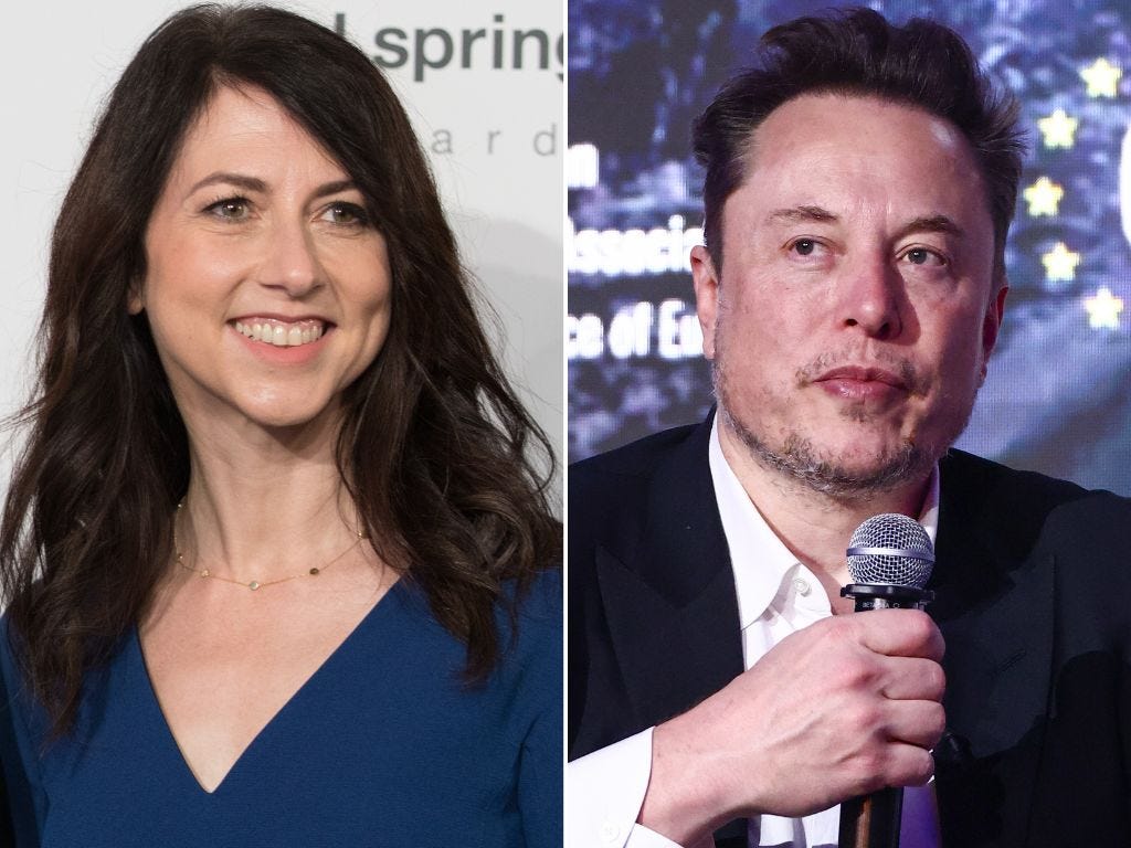 Elon Musk Accused Jeff Bezos' Ex-wife MacKenzie Scott Of Destroying ...